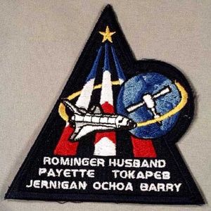 STS-96 EMBROIDERED NASA CREW PATCH, 1999 OFFICIAL FULL COLOUR FABRIC, GENUINE,